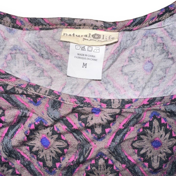 Natural Life Floral Diamond Bailey Dress Size- Medium - Picture 3 of 5